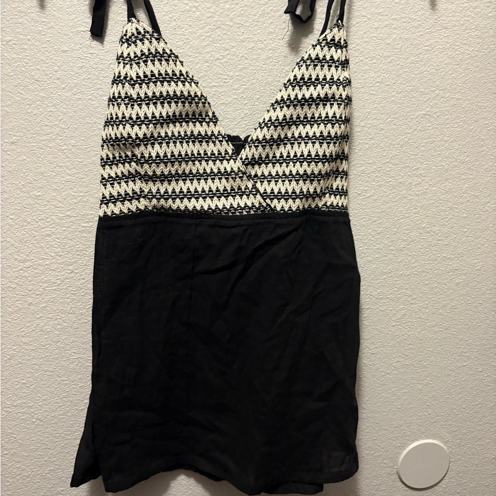 Black and White Women's Top
